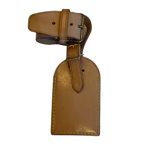 Louis Vuitton Authentic Leather Luggage Tag and Belt/Strap Set - Picture 2 of 8